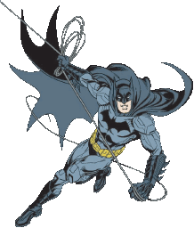 A cut out of the batman
