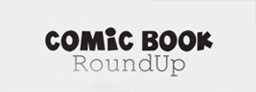 the logo of comic book round up