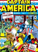 the cover of the first captain america comic
