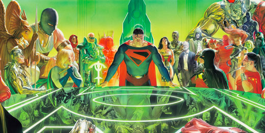 several heroes from kingdom come comics