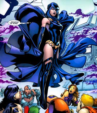 Raven with the teen titans