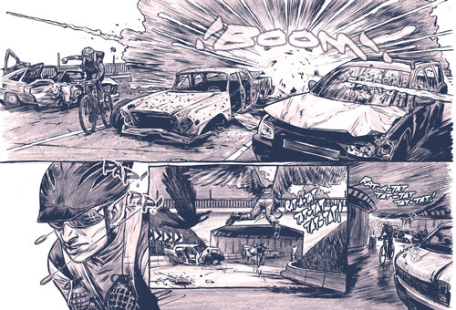 an action scene from Therefore, Repent!