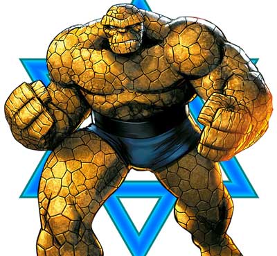 The thing with the Star of David behind him