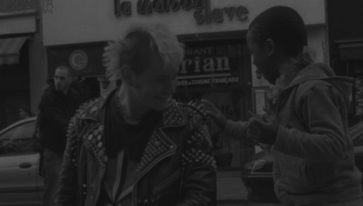 Punk with a young child