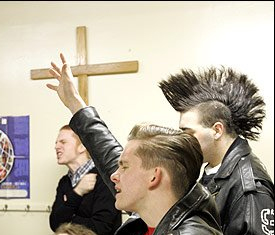 a punk worshiping